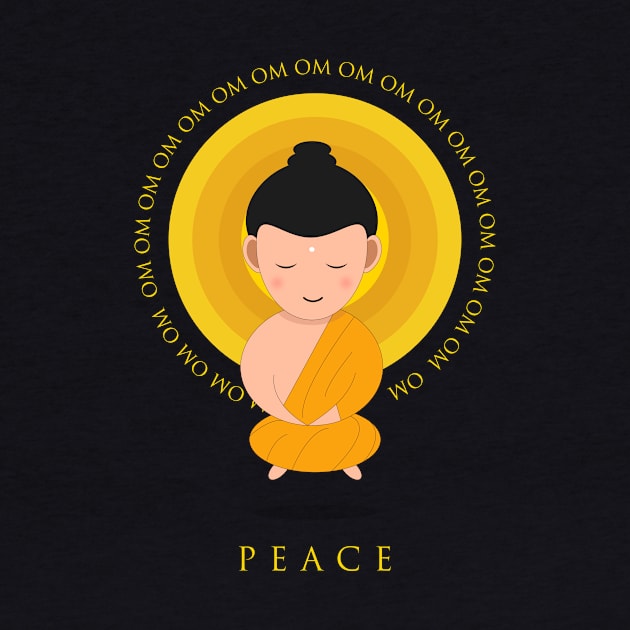 Cute Buddha Peace Design by Shahubaucha11